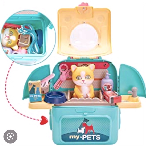 Pretend Play Pet Groomer in a backpack - Picture 5 of 11
